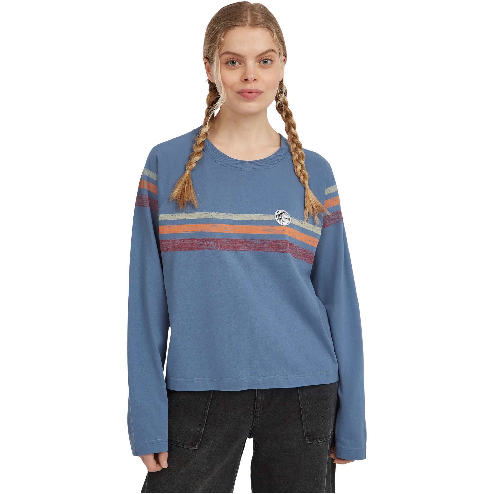 2025 O'Neill Womens O'Riginals Long Sleeve T-Shirt 1850229 - Mozart Blue